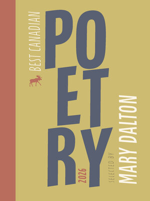 cover image of Best Canadian Poetry 2026